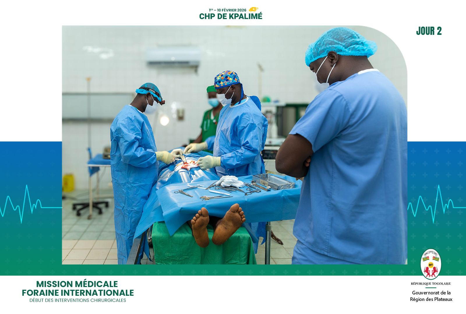 Kpalimé: une mission médicale foraine sous le patronage du  Président du Conseil sauve des vies